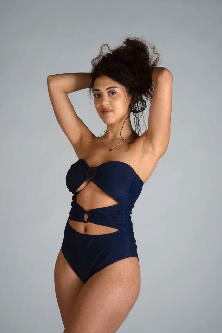 Rafaela in Deep Sea Blue - The Verdant Siren Collection