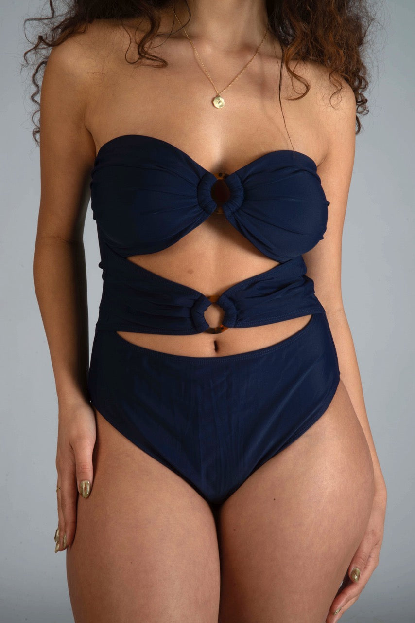 Rafaela in Deep Sea Blue - The Verdant Siren Collection
