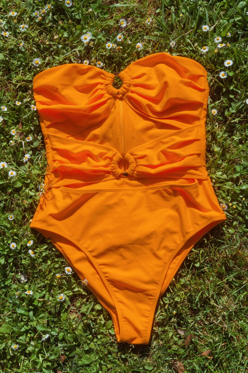 Rafaela in Sunset Orange - The Verdant Siren Collection